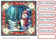 Christmas cheers Snowman card front 7