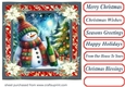 Christmas cheers Snowman card front 10