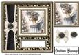 Black and gold Christmas Angel card front 4