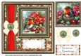 Christmas poinsettia robin card front 4