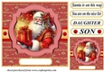 Red and gold Santa card front 2
