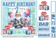 Older male Birthday card front 8