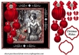 Christmas Flapper girl card front 5