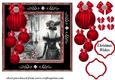 Christmas Flapper girl card front 8