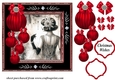 Christmas Flapper girl card front 10