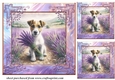 3 Lavender Jack Russel card front/toppers 4