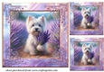 3 Lavender Westie card front/toppers 4