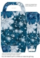 Blue sparkle floral gift bag 4