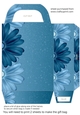 Blue sparkle floral gift bag 7