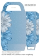 Blue sparkle floral gift bag 9