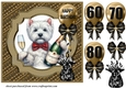 Age 60-80 Birthday pup card front 8