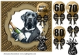 Age 60-80 Birthday pup card front 11