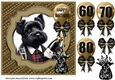 Age 60-80 Birthday pup card front 15