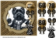 Age 60-80 Birthday pup card front 18