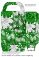 Red and green Christmas sparkle gift bag 4