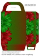 Red and green Christmas sparkle gift bag 5