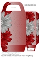 Red and silver Christmas sparkle gift bag 1