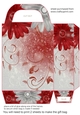 Red and silver Christmas sparkle gift bag 2