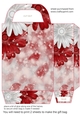 Red and silver Christmas sparkle gift bag 3