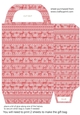 Pink Christmas themed gift bag 2