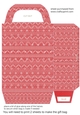 Pink Christmas themed gift bag 3