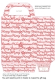 Pink Christmas themed gift bag 5