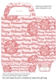 Pink Christmas themed gift bag 6