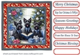 Christmas carol pups card front 5