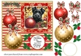 Christmas bauble Scottie card front 3