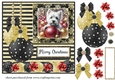 Christmas bauble Westie card front 2