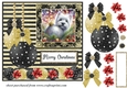 Christmas bauble Westie card front 3