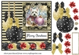 Christmas bauble Westie card front 5