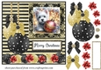 Christmas bauble Westie card front 6