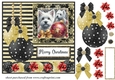 Christmas bauble Westie card front 7