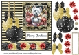 Christmas bauble Westie card front 8