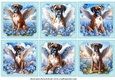6 Forget me not Boxer toppers