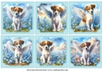 6 Forget me not Jack Russell toppers