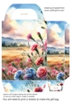 Carnation scene gift bag 2
