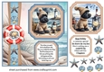2 Panel Scottie by the sea card front 4
