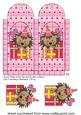 Pink Hedgehog Chocolate Bar Holder 2