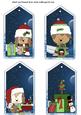 4 Christmas Puppy Tag Toppers 3