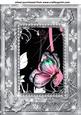 Black Pink and Grey Framed Butterfly Topper 1