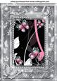 Black Pink and Grey Framed Butterfly Topper 2