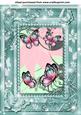 Green and Pink Floral Butterfly Topper 1