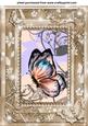 Beige and Blue Framed Floral Butterfly Topper 2