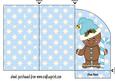 |blue Gingerbread Money/voucher Wallet 1