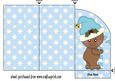 Blue Gingerbread Money/voucher Wallet 2