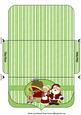 Green Santa Christmas Money/voucher Wallet 3