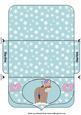 Blue Christmas Donkey Money/voucher Wallet 2