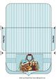 Blue Gingerbread Christmas Money/voucher Wallet 1